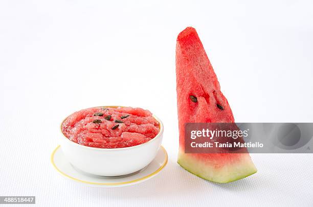 watermelon granita - sorbet isolated stock pictures, royalty-free photos & images