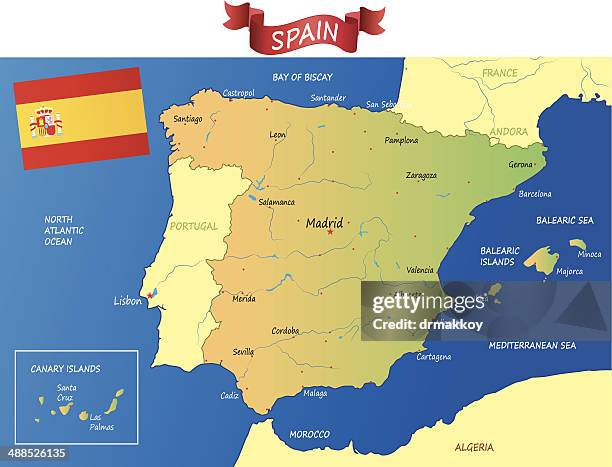 spain - barcelona beach stock illustrations