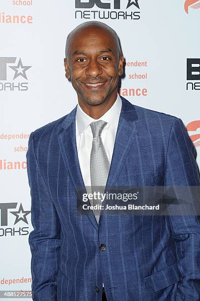 President Stephen Hill arrives at the Independent School Alliance For Minority Affairs Impact Awards Dinner at the Beverly Wilshire Four Seasons...