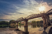 Sunset of The Bridge of the River Kwai
