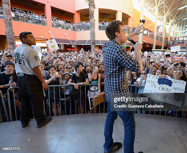 John Green attends the The Fault In Our Stars Miami Fan Event at Dolphin Mall on May 6, 2014 in Miami, Florida.