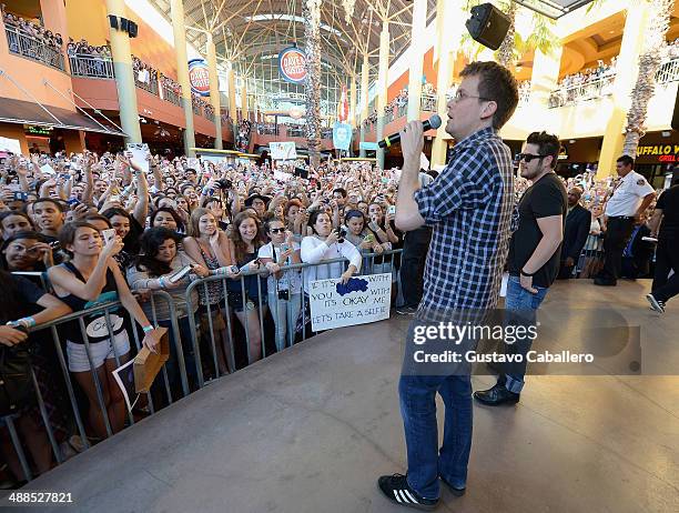 John Green attends the The Fault In Our Stars Miami Fan Event at Dolphin Mall on May 6, 2014 in Miami, Florida.