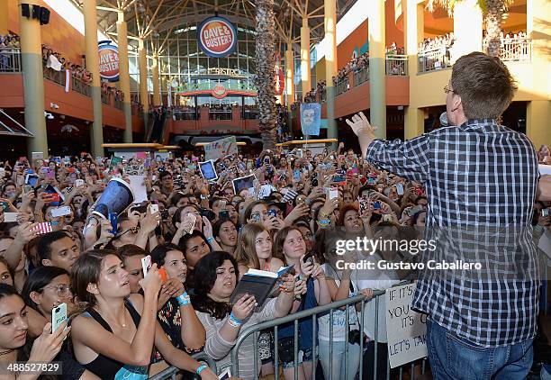 John Green attends the The Fault In Our Stars Miami Fan Event at Dolphin Mall on May 6, 2014 in Miami, Florida.