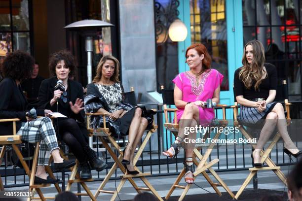 Director of the Los Angeles Film Festival Stephanie Allain, director Amy Heckerling, actresses Stacey Dash, Elisa Donovan and Alicia Silverstone...