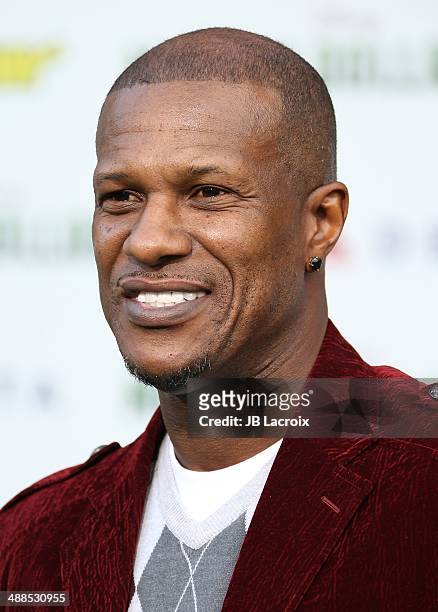 Eric Davis attends the "Million Dollar Arm" Los Angeles premiere held at El Capitain Theater on May 6, 2014 in Hollywood, California.