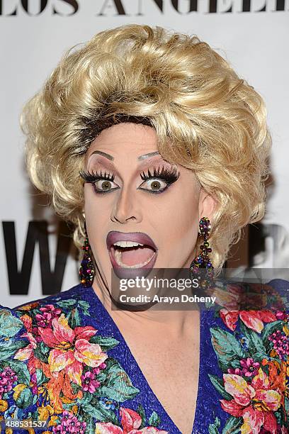 Magnolia Crawford attends Logo TV's "RuPaul's Drag Race" season 6 reunion taping at The Theatre at Ace Hotel Downtown LA on May 6, 2014 in Los...