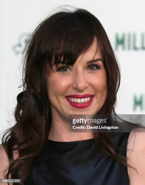 Actress Allyn Rachel attends the premiere of Disney's "Million Dollar Arm" at the El Capitan Theatre on May 6, 2014 in Hollywood, California.