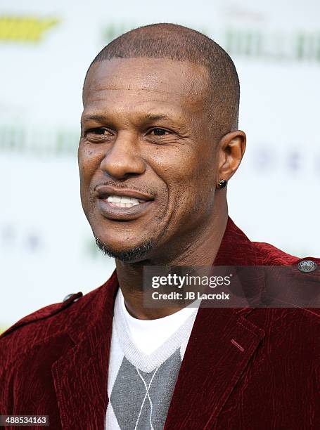 Eric Davis attends the "Million Dollar Arm" Los Angeles premiere held at El Capitain Theater on May 6, 2014 in Hollywood, California.