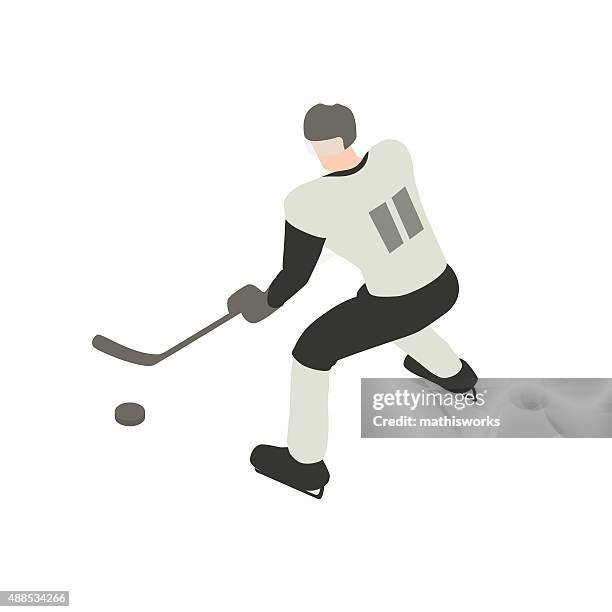 ilustrações, clipart, desenhos animados e ícones de ilustração jogador de hóquei no gelo - ice hockey stick