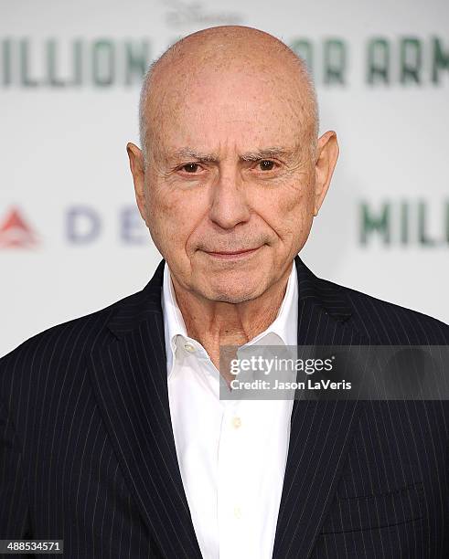 Actor Alan Arkin attends the premiere of "Million Dollar Arm" at the El Capitan Theatre on May 6, 2014 in Hollywood, California.