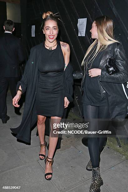 Delilah is seen attending Rihanna`s River Island after-party on February 17, 2013 in London, United Kingdom.