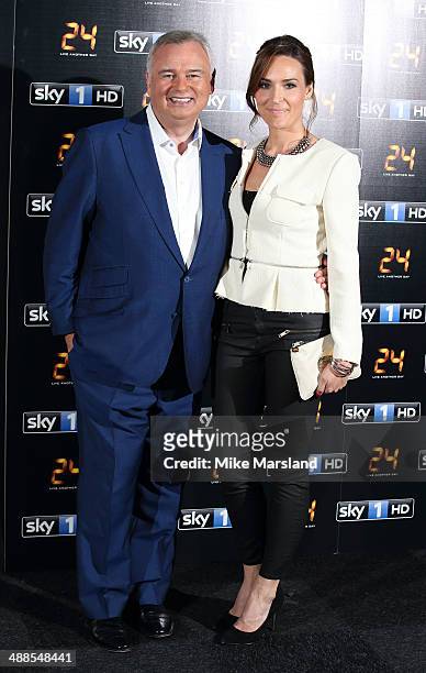 Eamonn Holmes and Isabel Webster attend the UK premiere of "24: Live Another Day" at Old Billingsgate Market on May 6, 2014 in London, England.