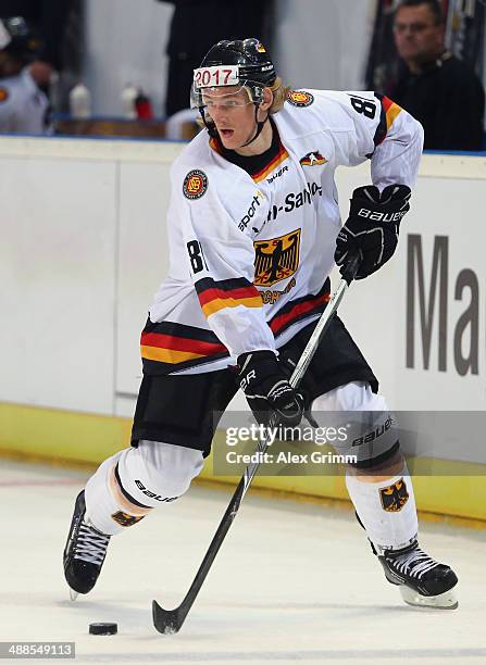 Torsten Ankert of Germany during the international ice hockey friendly match between Germany and USA at Arena Nuernberger Versicherung on May 6, 2014...