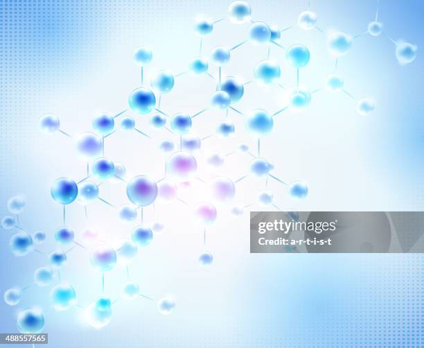 illustrations, cliparts, dessins animés et icônes de structure moléculaire - biochimie