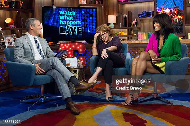 Pictured : Andy Cohen, Joy Behar and Ciara --