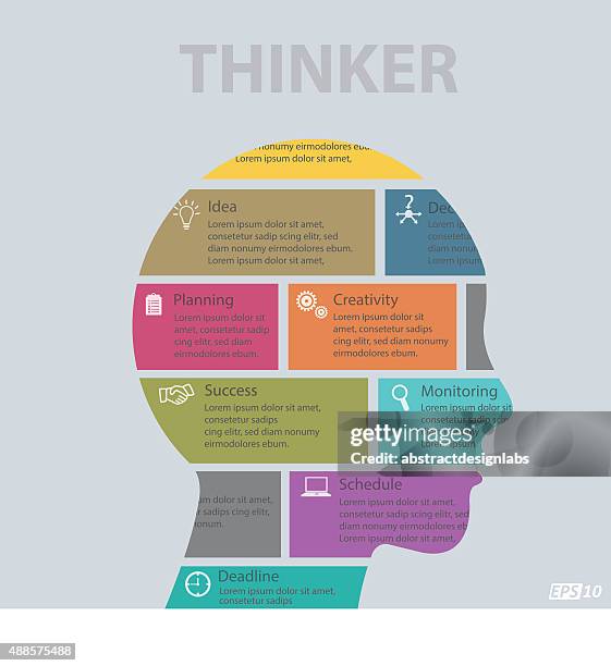the cognitive mind - wheel balancing stock illustrations