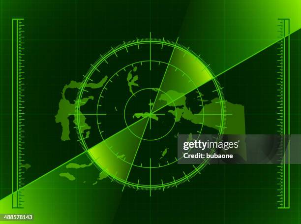 stockillustraties, clipart, cartoons en iconen met indonesia radar world map royalty free vector art - perpetuum mobile beweging