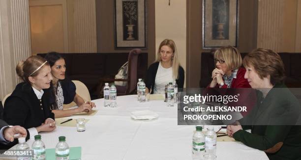 Freed Ukrainian opposition leader and former Prime minister Yulia Tymoshenko has a meeting with the European Union's foreign policy chief Catherine...