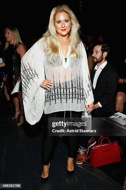 Singer Kat Solar attends Thomas Wylde Spring 2016 during New York Fashion Week: The Shows at The Dock, Skylight at Moynihan Station on September 16,...