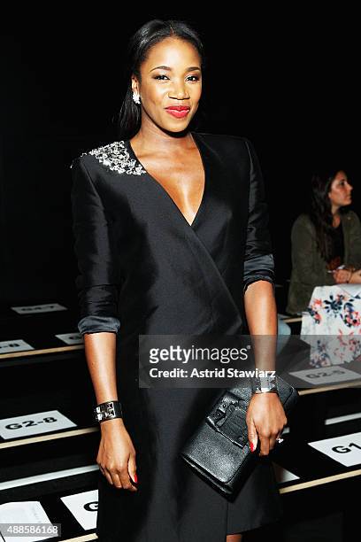 Kiss attends Thomas Wylde Spring 2016 during New York Fashion Week: The Shows at The Dock, Skylight at Moynihan Station on September 16, 2015 in New...