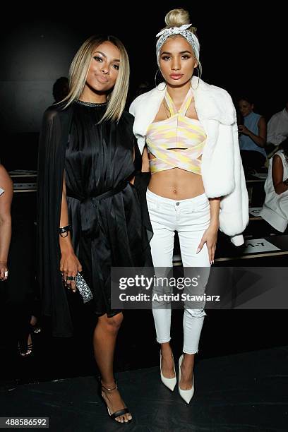 Actress Kat Graham and singer Pia Mia attend Thomas Wylde Spring 2016 during New York Fashion Week: The Shows at The Dock, Skylight at Moynihan...