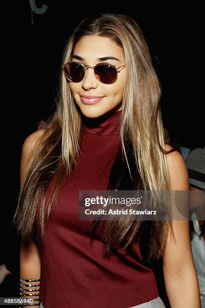 Chantel Jeffries attends Thomas Wylde Spring 2016 during New York Fashion Week: The Shows at The Dock, Skylight at Moynihan Station on September 16,...