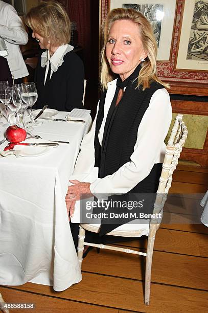 Lady Carole Bamford attends the launch of the Bamford South Audley store in Mayfair on September 16, 2015 in London, England.