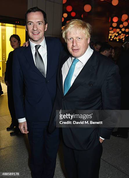 George Osborne, Chancellor of the Exchequer, and Mayor of London Boris Johnson attend as the London Evening Standard Progress 1000 list is revealed...