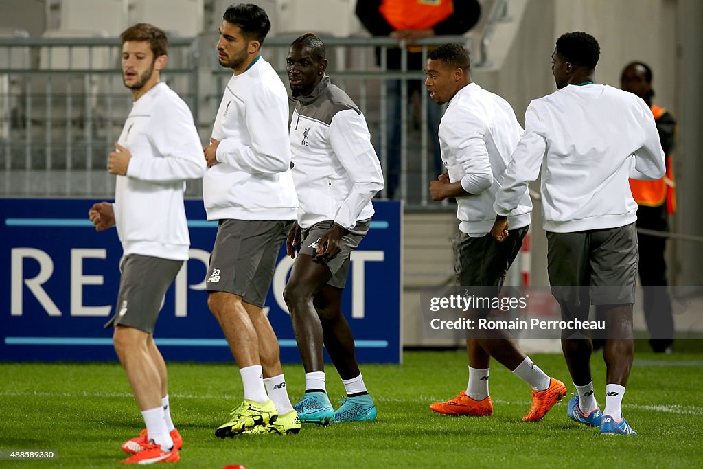 Liverpool Training And Press Conference