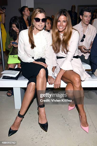 Mary Alice Stephenson and Kelly Bensimon attend Bibhu Mohapatra Spring 2016 during New York Fashion Week: The Shows at The Gallery, Skylight at...