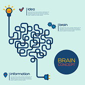 Creative concept of the human brain.