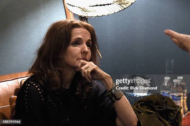 Patty Griffin backstage at the 16th Annual Americana Music Festival & Conference - Day 2 - NPR hosts "SONGS WE LOVE: at RCA Grand Victor Studio A on...