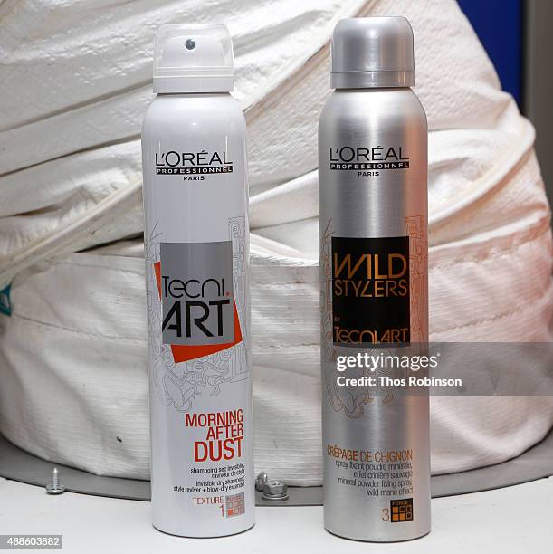 Oreal Professionnel hair products at Bibhu Mohapatra Spring 2016 during New York Fashion Week: The Shows at The Gallery at Skylight Clarkson Sq on...