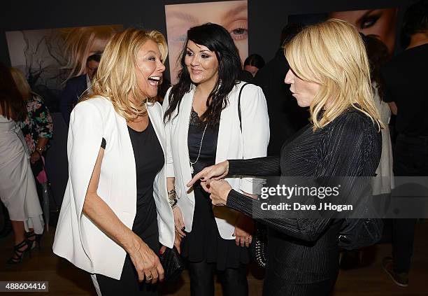 Jilly Johnson, Martine McCutcheon and Michelle Collins attend the book launch party for 'Simply Glamorous' By Gary Cockerill at Alon Zakaim on...