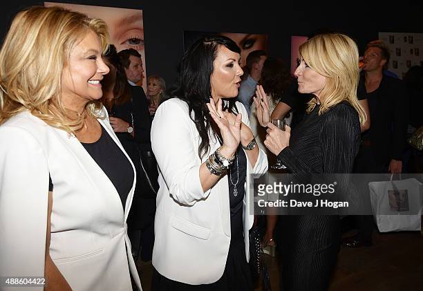 Jilly Johnson, Martine McCutcheon and Michelle Collins attend the book launch party for 'Simply Glamorous' By Gary Cockerill at Alon Zakaim on...