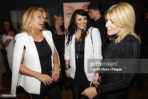 Jilly Johnson, Martine McCutcheon and Michelle Collins attend the book launch party for 'Simply Glamorous' By Gary Cockerill at Alon Zakaim on...