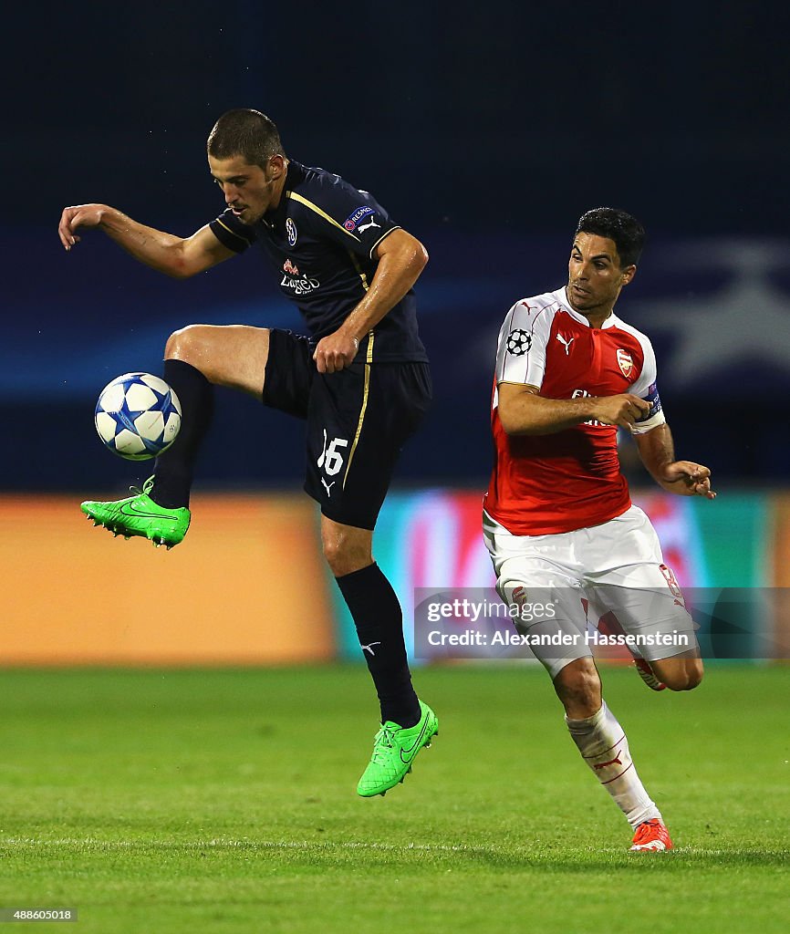 GNK Dinamo Zagreb v Arsenal FC - UEFA Champions League