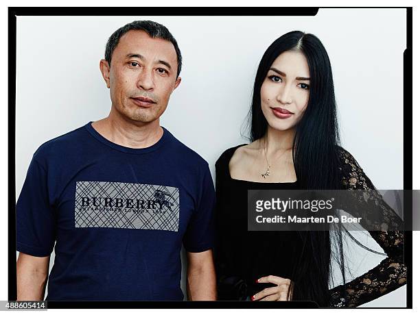 Director/writer Yermek Tursunov and assistant director Zarina Totayeva from "Stranger" pose for a portrait during the 2015 Toronto International Film...