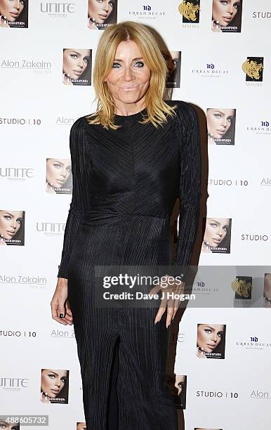 Michelle Collins attends the book launch party for 'Simply Glamorous' By Gary Cockerill at Alon Zakaim on September 16, 2015 in London, England.