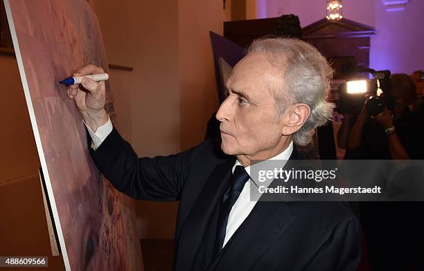 Jose Carreras during the 'Jose Carreras Foundation Celebrates Its 20th Anniversary' at Kaisersaal on September 16, 2015 in Munich, Germany.