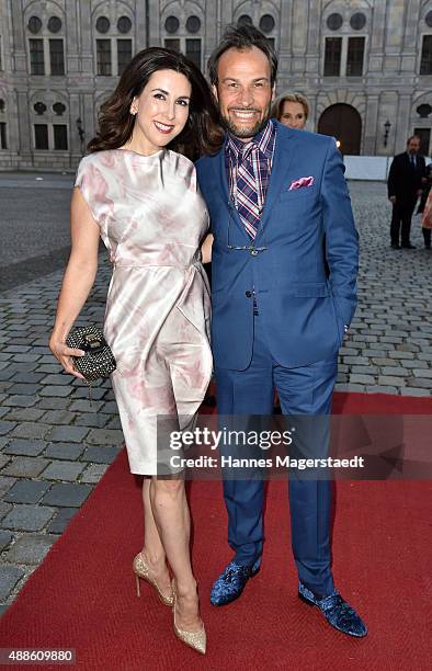 Judith Williams and Alexander-Klaus Stecher during the 'Jose Carreras Foundation Celebrates Its 20th Anniversary' at Kaisersaal on September 16, 2015...