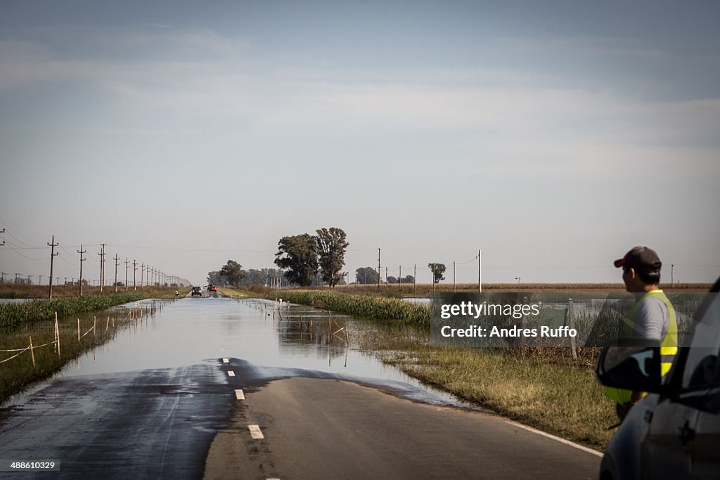 Flood provincial Route nr 11 Córdoba, Argentina