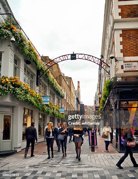 entrance to carnaby street - carnaby street stock pictures, royalty-free photos & images