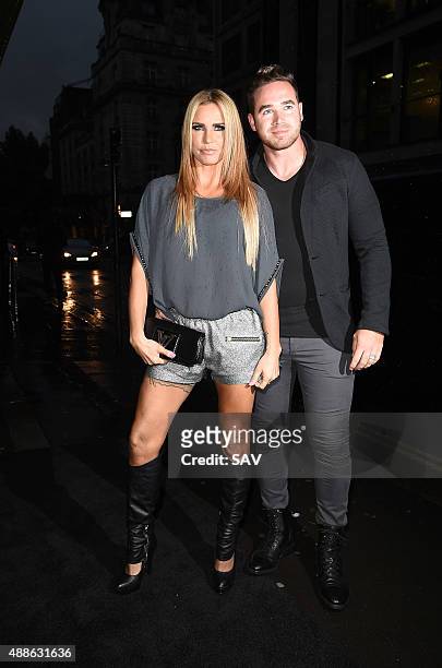 Katie Price and Kieran Hayler attend a book launch on September 16, 2015 in London, England.