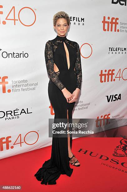 Actress Analeigh Tipton attends the "Mississippi Grind" premiere during the 2015 Toronto International Film Festival at Roy Thomson Hall on September...