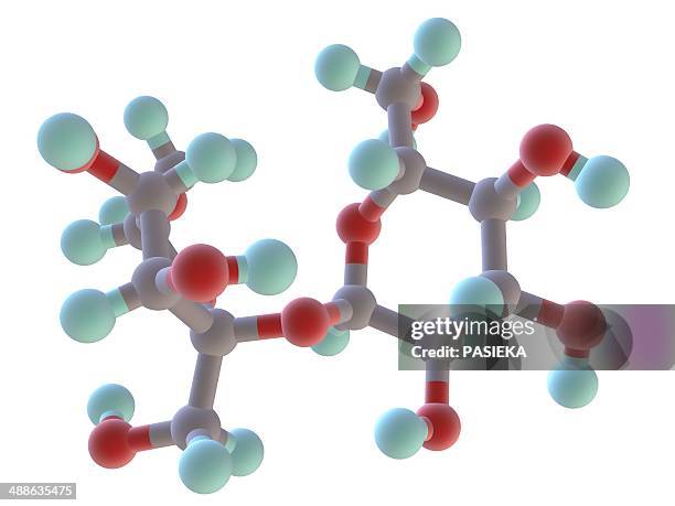 sucrose molecule - sucrose molecule stock illustrations
