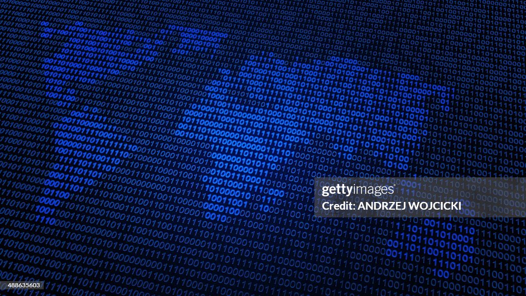 Global data, conceptual artwork