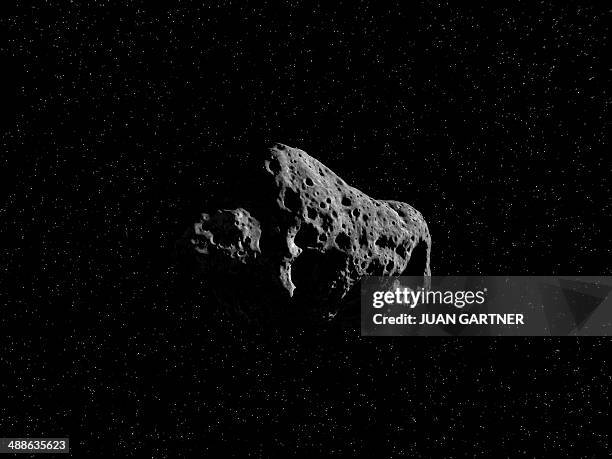 asteroid, artwork - meteor stock illustrations