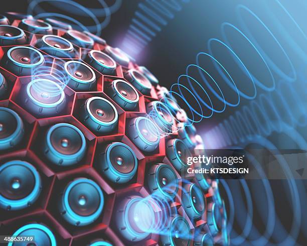 speakers, environmental concept - speaker vibration stock illustrations