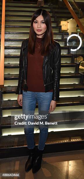 Gemma Chan attends the Levi's¨ Lot 700 London launch event on September 16, 2015 in London, England.